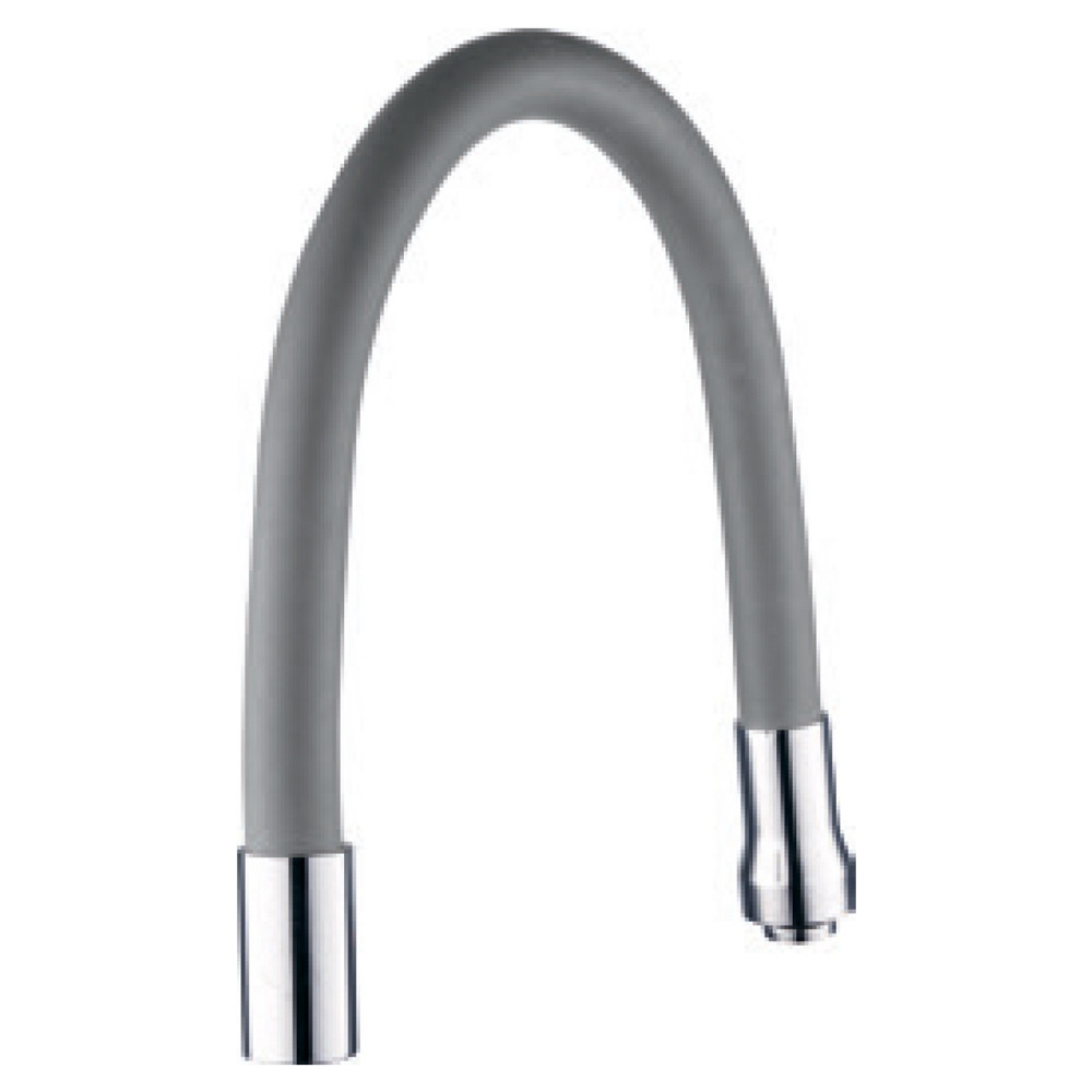 Вилив (гусак) 3/4" для кухні силіконовий сірий AQUATICA (XH-5240) (9793511) Київ - фото 1