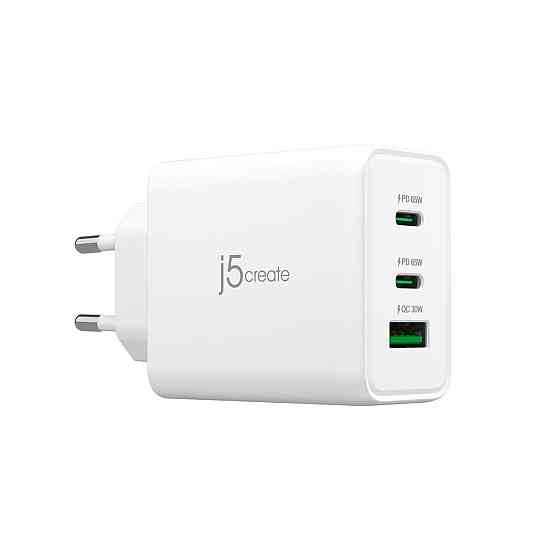 Мережевий зарядний пристрій J5create GaN USB-C 65 W White (JUP3365E-EN) ( 21096 ) Харьков