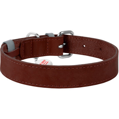 Ошейник для животных WAUDOG Classic кожаный 20 мм х 30-39 см коричневый (02176) Винница - изображение 2
