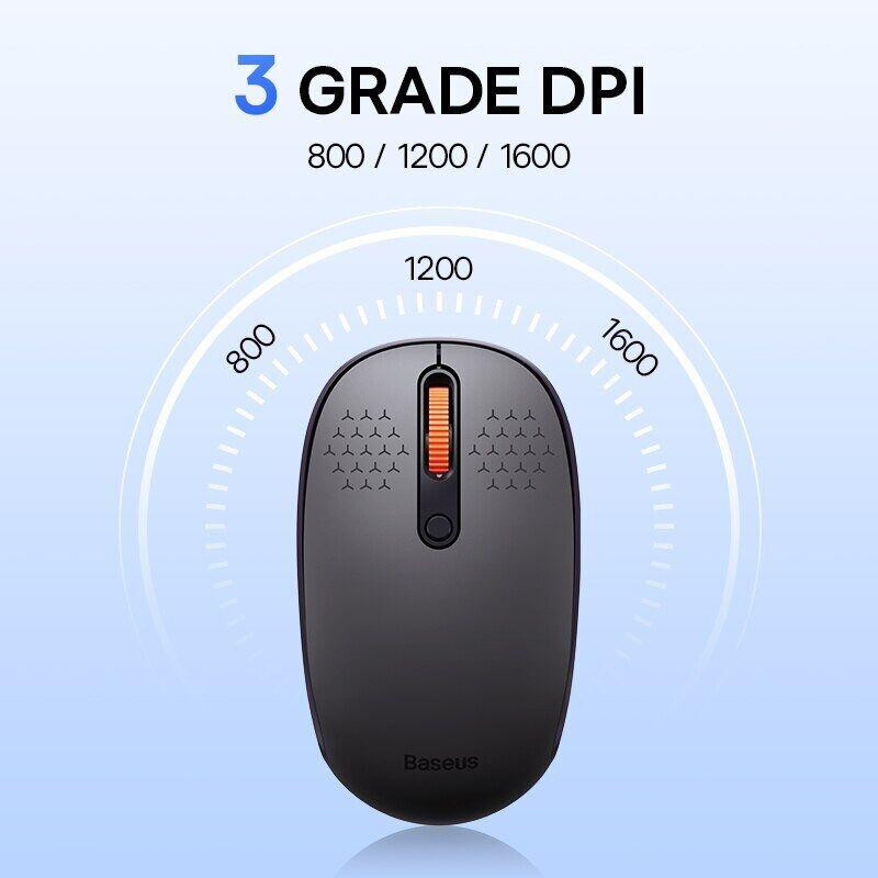 Беспроводная мышка Baseus F01a B01055502833-00 (Черная, 2.4G/BT5.0+BT3.0) Николаев - изображение 9