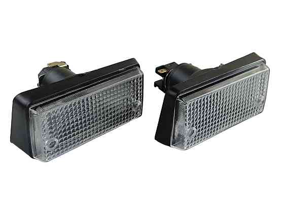 Подфарник 2102 передние (черный корпус) (2-х конт) (к-кт 2 шт) 2101, Мукачево