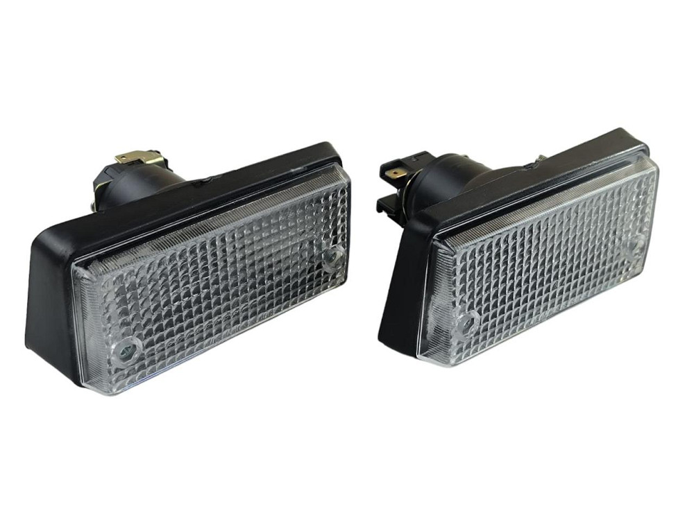 Подфарник 2102 передние (черный корпус) (2-х конт) (к-кт 2 шт) 2101, Мукачево - изображение 1