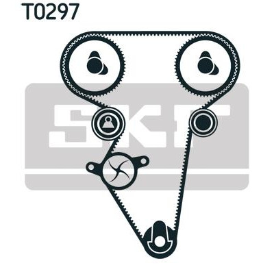 Комплект ремня ГРМ с помпой SKF VKMC 90402 Винница - изображение 2