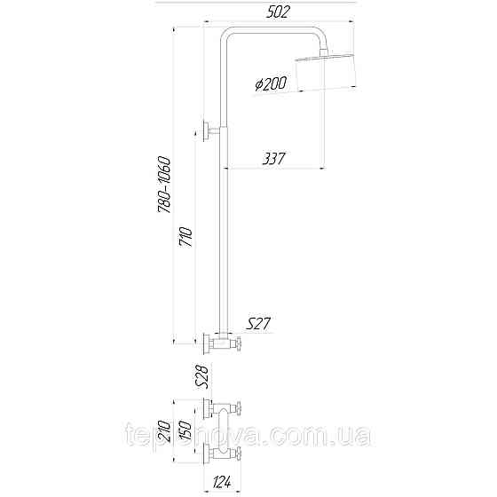 Душевая система Globus Lux DUKAT SD4-SH-05 Черновцы