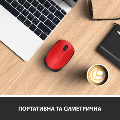Мышка Logitech M171 Red (910-004641) Винница - изображение 3