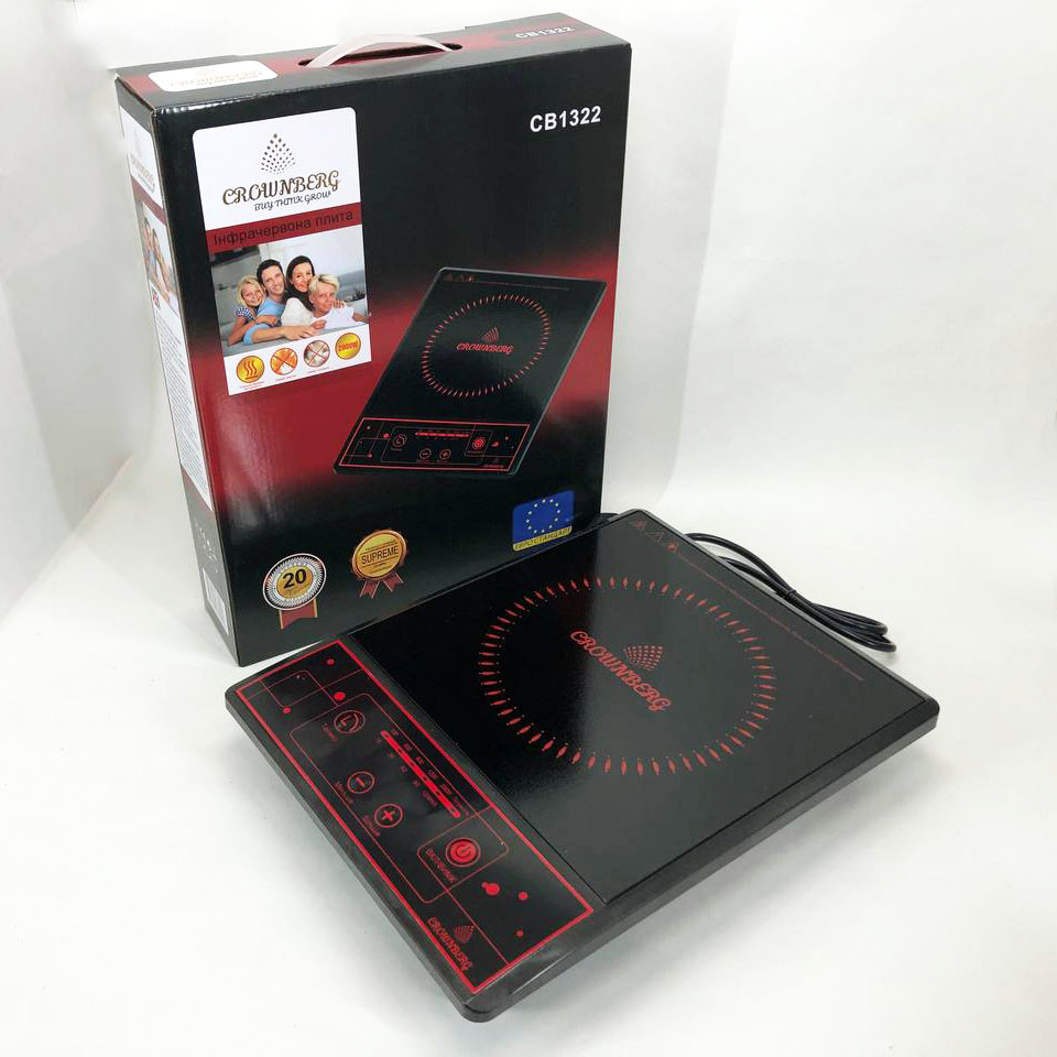 Плита на стол электрическая Crownberg CB-1322, Плита настольная эмалированная, Электро электроплиты CL-62 Львов - изображение 7