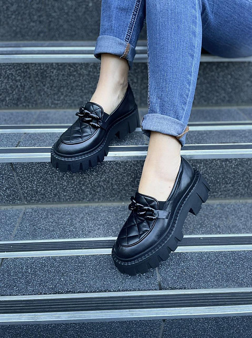 Olli Туфлі жіночі OLLI T-4-21163 чорні (весна-осінь, шкіра натуральна) (4773) Коломия - фото 8