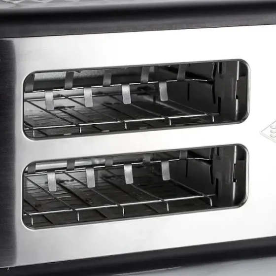 Тостер Domotec/RAF R-2101 930Вт на 2 скибочки, 7 ступенів прожарювання, знімний піддон. Розморожування та підігрів Одеса