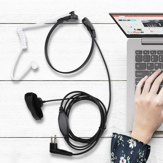 Ларингофон для рации с кнопкой и скрытым наушником Киев - изображение 1