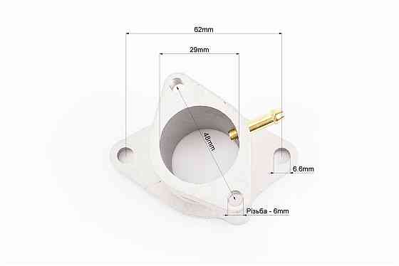 Kinlon JL150-70C Патрубок карбюратора (метал) Бершадь
