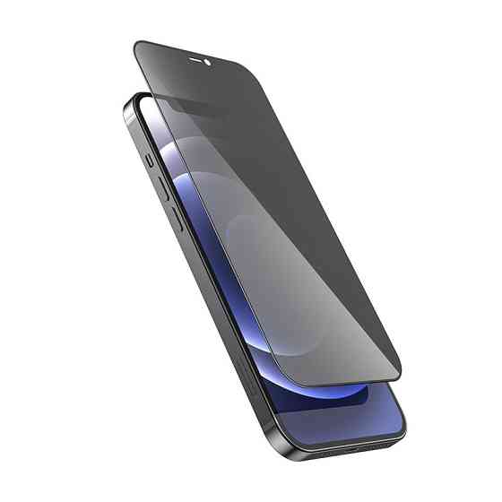 Захисне скло HOCO Full screen HD privacy protection tempered glass set for iP12 Pro Max (25PCS)(G11) Black Одеса