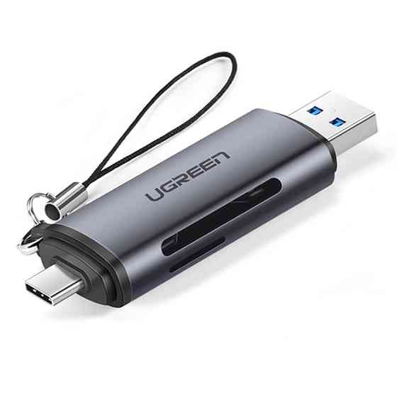 Кардрідер 2- в-1 TF/SD Ugreen CM185 50706 USB & USB-C (Серій) Николаев