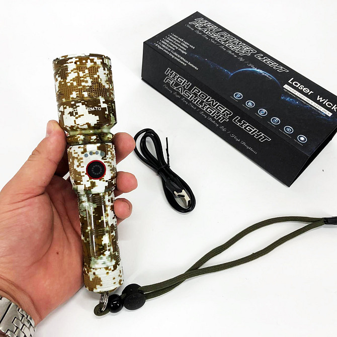 Небольшой ручной фонарь PLD-AK132M, Портативный LED фонарь на батарее, Усиленный ручной фонарик XY-59 Львов - изображение 2