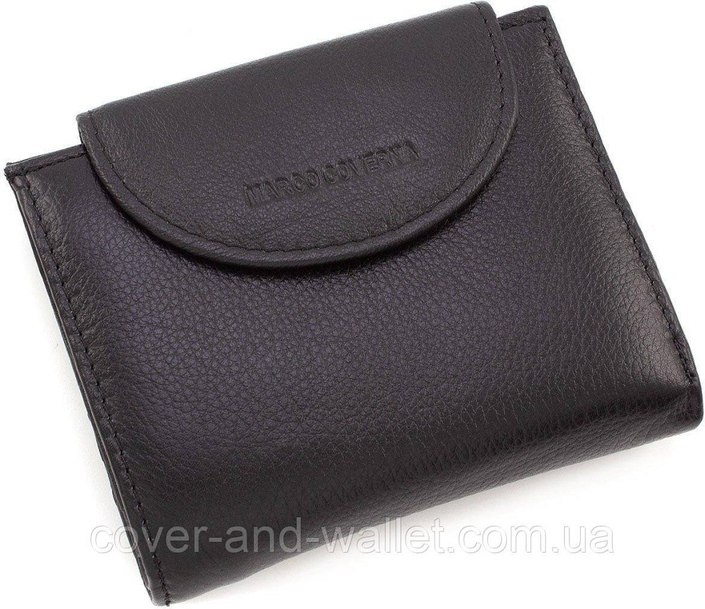 Женский кошелек небольшого размера на много карточек Marco Coverna Черный Киев - изображение 1