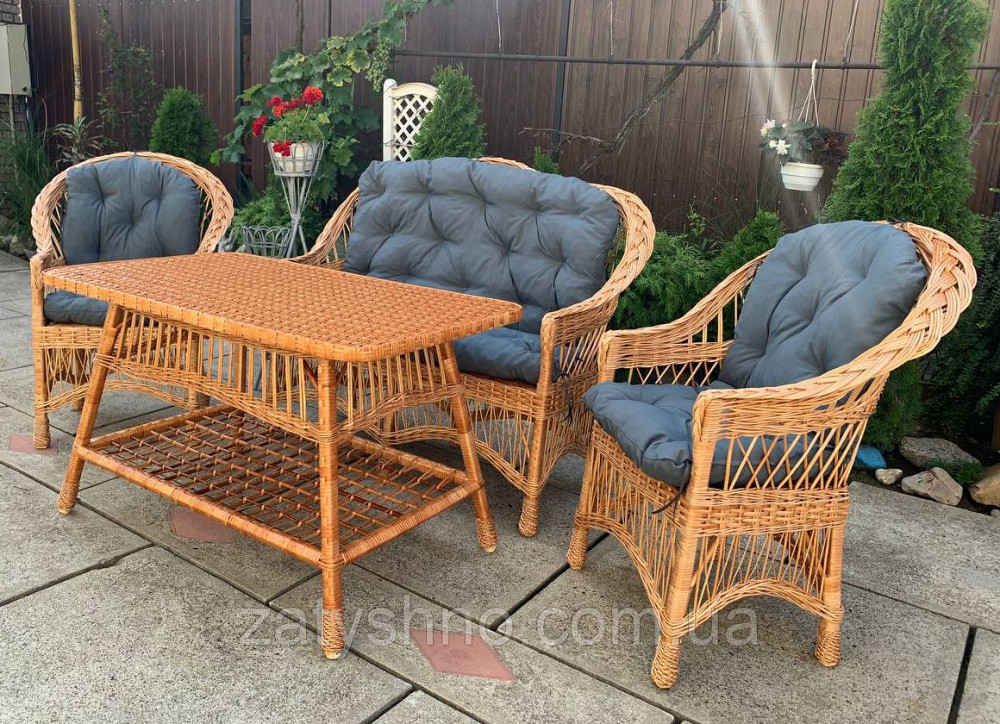Набор садовой мебели плетеной из лозы Киев - изображение 5