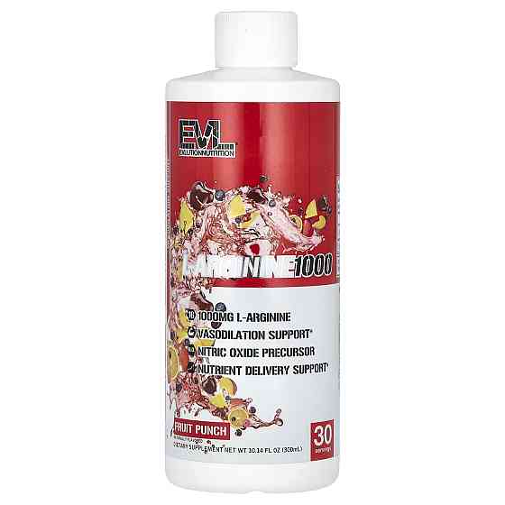 Аминокислота Evlution Nutrition L-Arginine 1000 300 мл, Fruit Punch Луцк