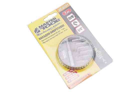 Біти викруткові 7шт 1/4" 25мм з тримачем 40-0381 Київ