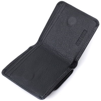 Кошелек ST Leather Из натуральной кожи Черный (22690) Винница - изображение 11