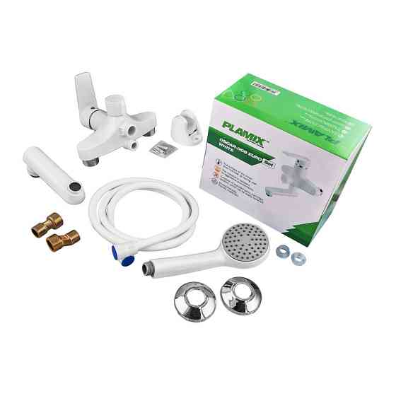 Змішувач для ванни PLAMIX OSCAR-008 EURO SET WHITE    ( PM0698 ) 26180 Харків