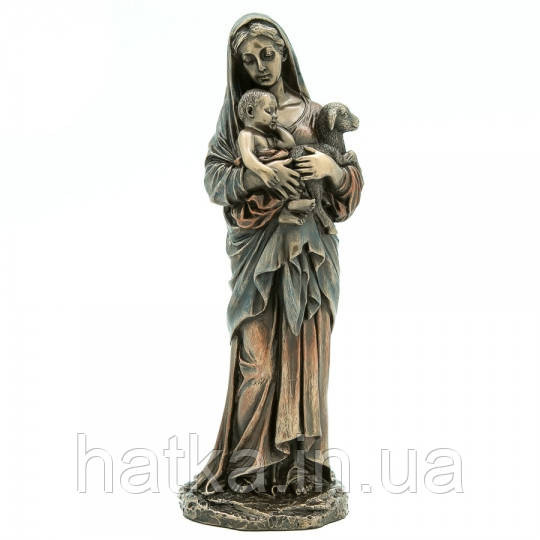 Статуэтка Veronese Дева Мария с Иисусом  21 см  полистоун с бронзовым покрытием Киев - изображение 1
