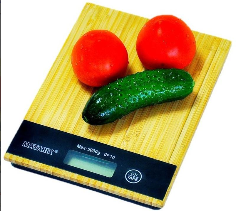 Ваги кухонні MATARIX MX-406 5кг WOOD-13003 на батарейках 2АА Одеса - фото 6