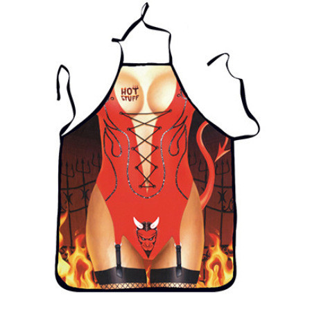 Фартух з приколом для жінок на кухню 73 на 57 см різнобарвний Київ - фото 1