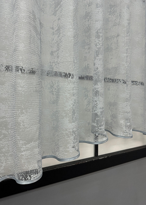 Кухонная арка VR-Textil № 000к жаккард «Мрамор Al-1» серый 280х170 см (51-229) Киев - изображение 7