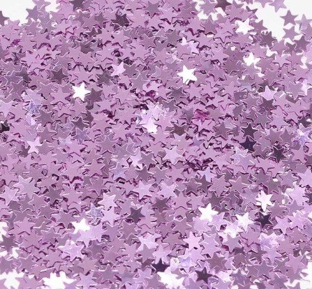 Конфетті Зірочки жорсткий 15 г 1 см рожевий Київ - фото 2