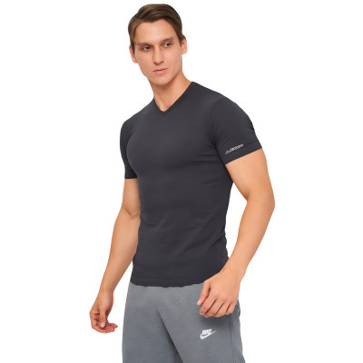 Футболка Kappa T-shirt Mezza Manica Scollo V K1311 Antracite антрацит XL (8052394814130) Винница - изображение 1