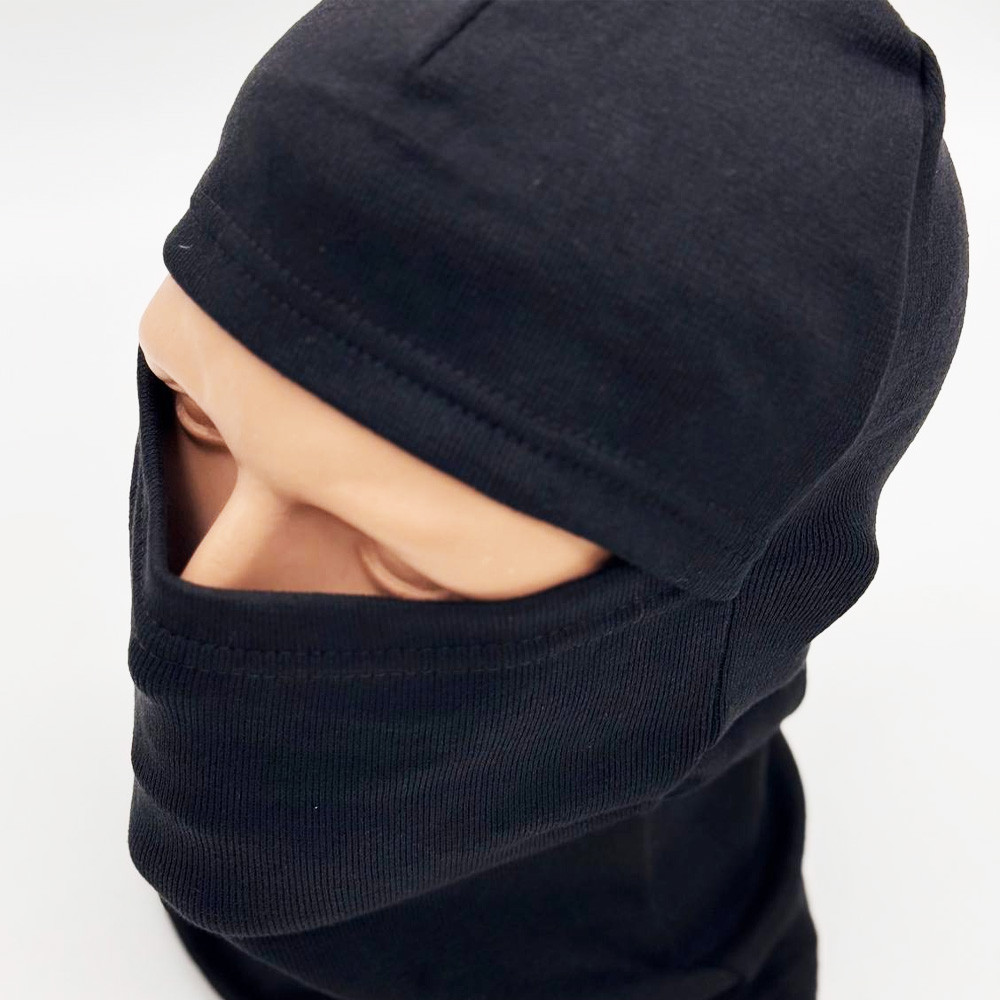 Зимова балаклава-баф на флісі, Чорна / Тактична балаклава утеплена / Балаклава флісова Київ - фото 10