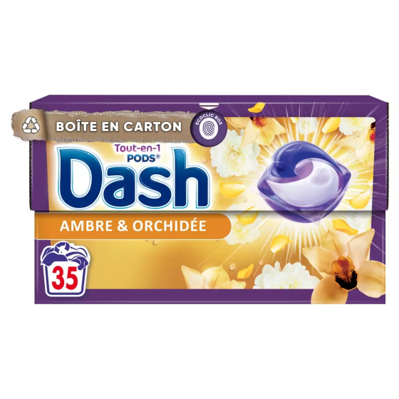 Капсулы для стирки Dash 5в1 Амбра и орхидея 35шт Львов