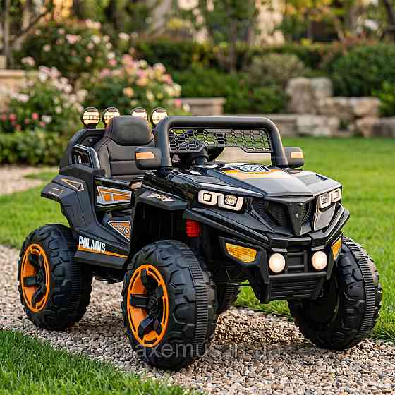 Детский электромобиль багги 4х4 Spoko SP-V50 Черный (4 мотора, аккумулятор 12V7Ah, USB, функция качания) для детей до 5 лет Мостиска