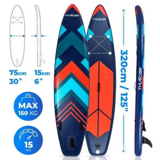 Надувна SUP дошка (Сапборд) THUNDER STRIPES 320 Київ