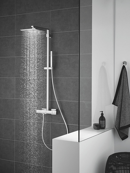 Душова система з термостатом для душа Grohe Euphoria Cube System (26087000) ( 14536 ) ( 12657 ) Харків - фото 2
