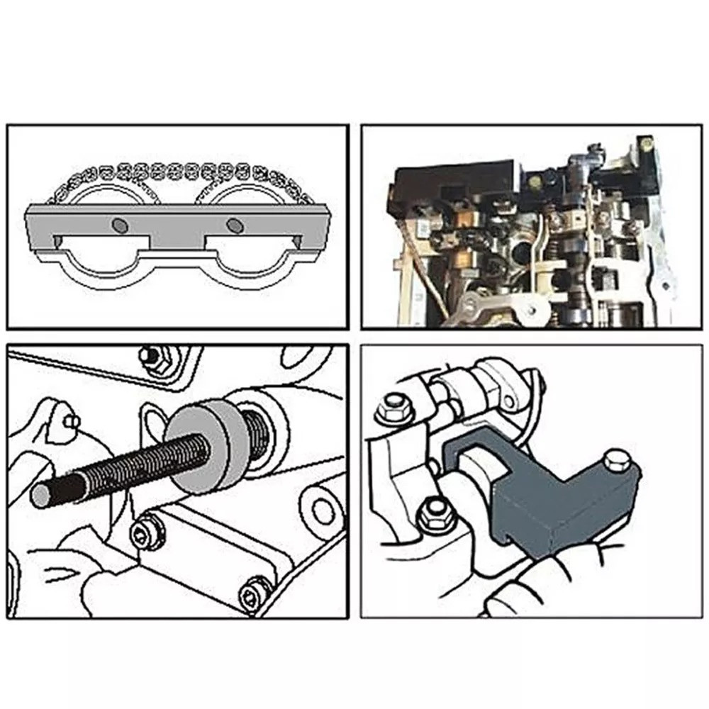 Набір фіксаторів для обслуговування двигунів BMW 8пр. (1.8, 2.0 N42 / N46 / N46T), в кейсі Одеса - фото 3