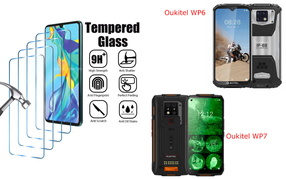 Защитное стекло ArmorGlass для Oukitel WP6, Oukitel WP7 – устойчивое к царапинам и ударам Киев - изображение 1