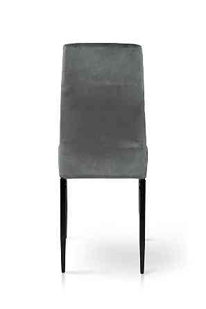 Стілець Айс, чорний/велюр сірий Киев