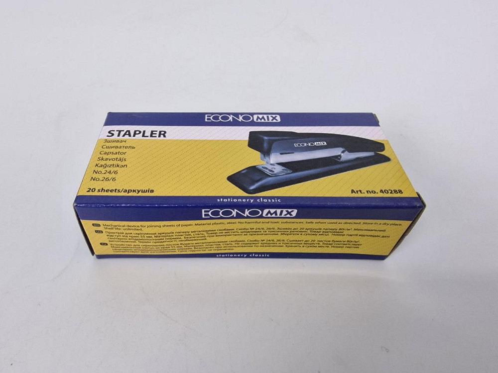 Степлер "24" Economix (40288) метал.корпус (1 шт) Харків - фото 2