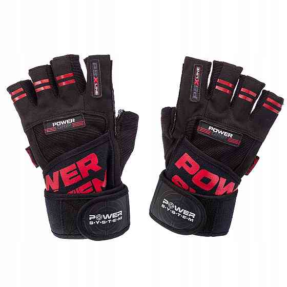 Рукавички для фітнесу Power System PS-2800 Power Grip Red M Каменское
