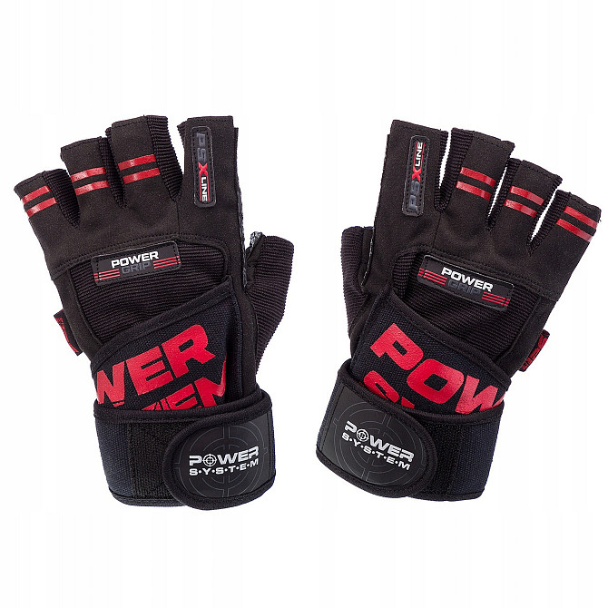Рукавички для фітнесу Power System PS-2800 Power Grip Red M Каменское - изображение 3