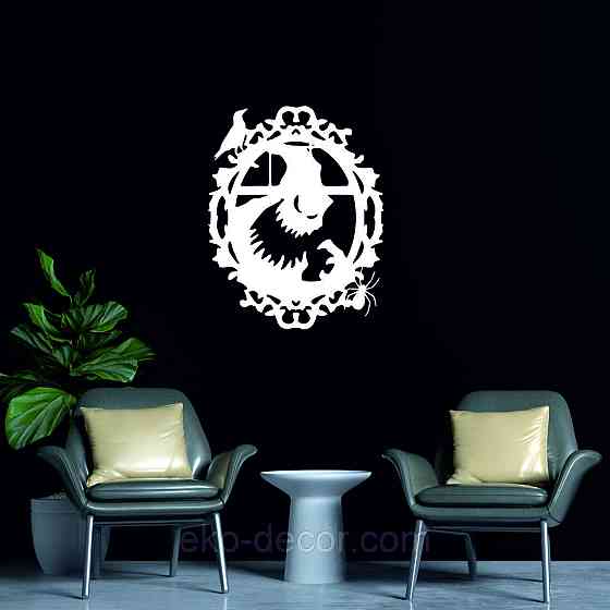 Декоративное настенное Панно «Монстр. Хэллоуин.», Декор на стену 50*39 см, Белый Киев