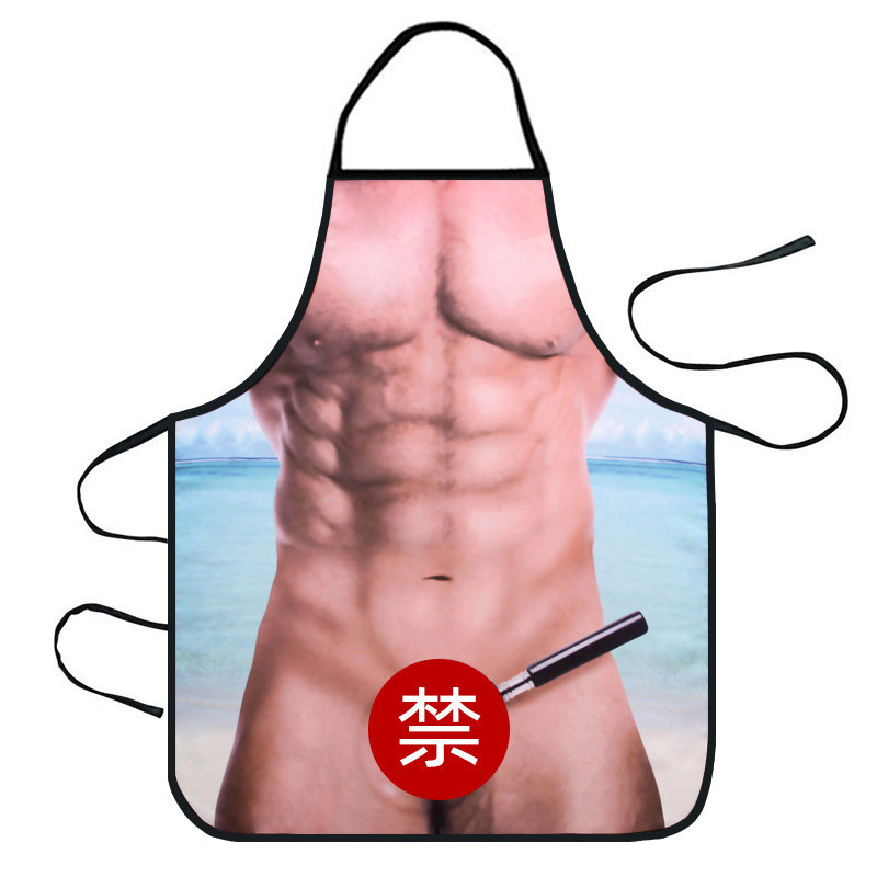 Фартух з приколами чоловік з лупою 75 на 55 см різнобарвний Київ - фото 3