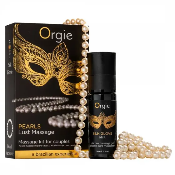Набір для перлинного масажу Orgie – Pearls Lust Massage (30 мл), силіконовий гель, намисто Львів