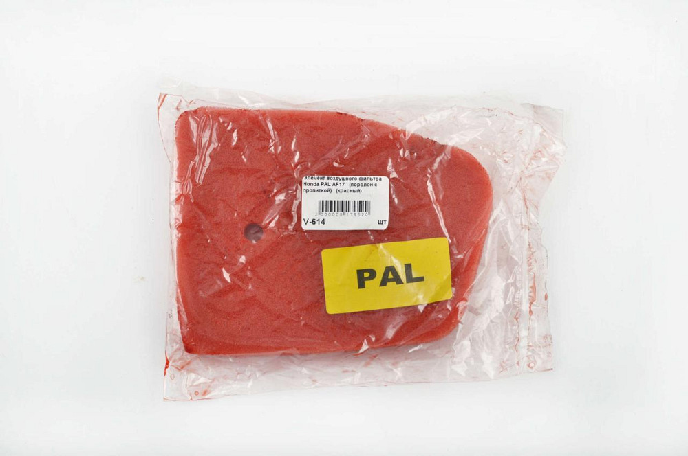 Элемент воздушного фильтра Хонда Пал AF17 (поролон с пропиткой) (красный) AS Мукачево - изображение 1