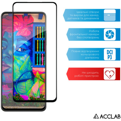 Скло захисне ACCLAB Full Glue Realme C55 Black (1283126579714) Вінниця - фото 5
