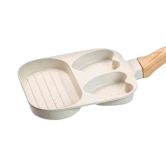 Сковорода квадратна порційна на 3 секції з антипригарним покриттям бежева HP39569W Коломия