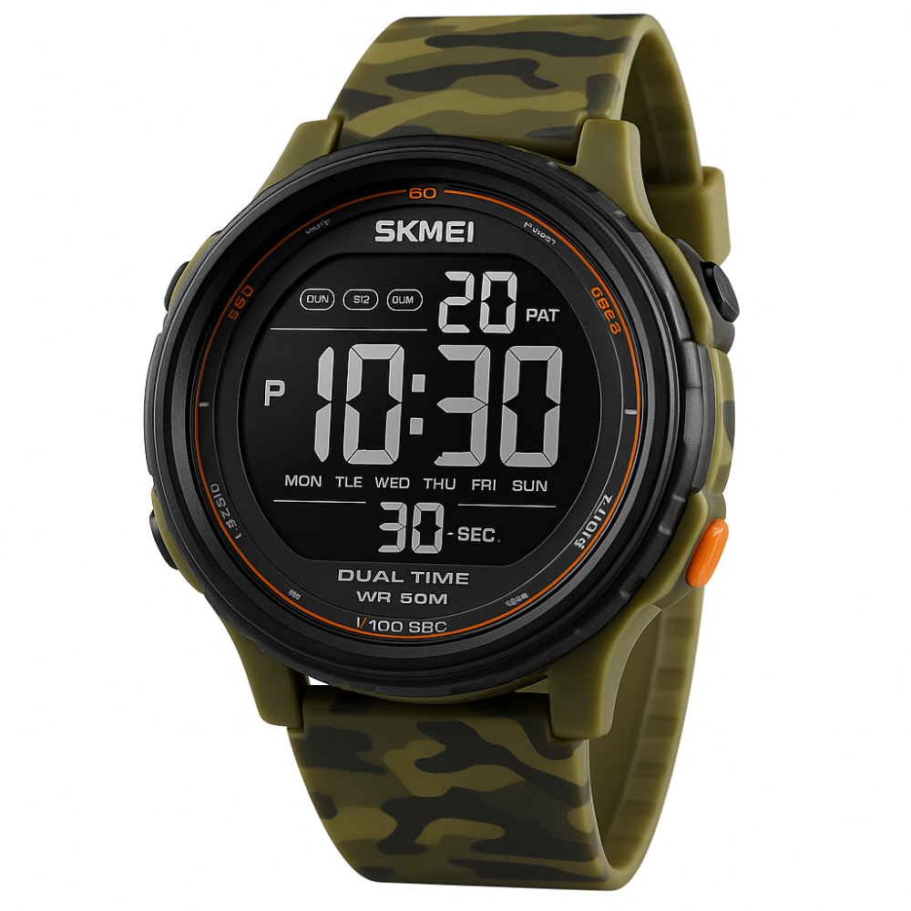 Кращий тактичний годинник SKMEI 1841CMGN, Чоловічий водостійкий спортивний тактичний наручний годинник TX-17 Львів - фото 16