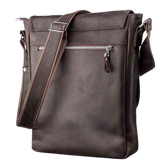 Сумка мужская SHVIGEL 11129 из винтажной кожи Коричневая Киев