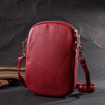 Сумка Vintage Из мягкой натуральной кожи Красная (22340) Винница - изображение 2