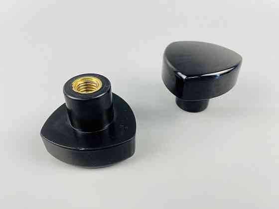 Наконечник важеля універсальний М8, D40 (чорний), латунна втулка різь внутрішня М8 Мукачево